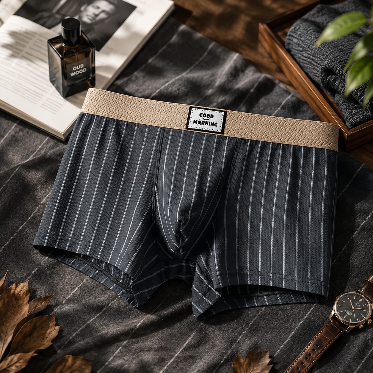 GOOD MORNING PREMIUM BOXER (GREY)